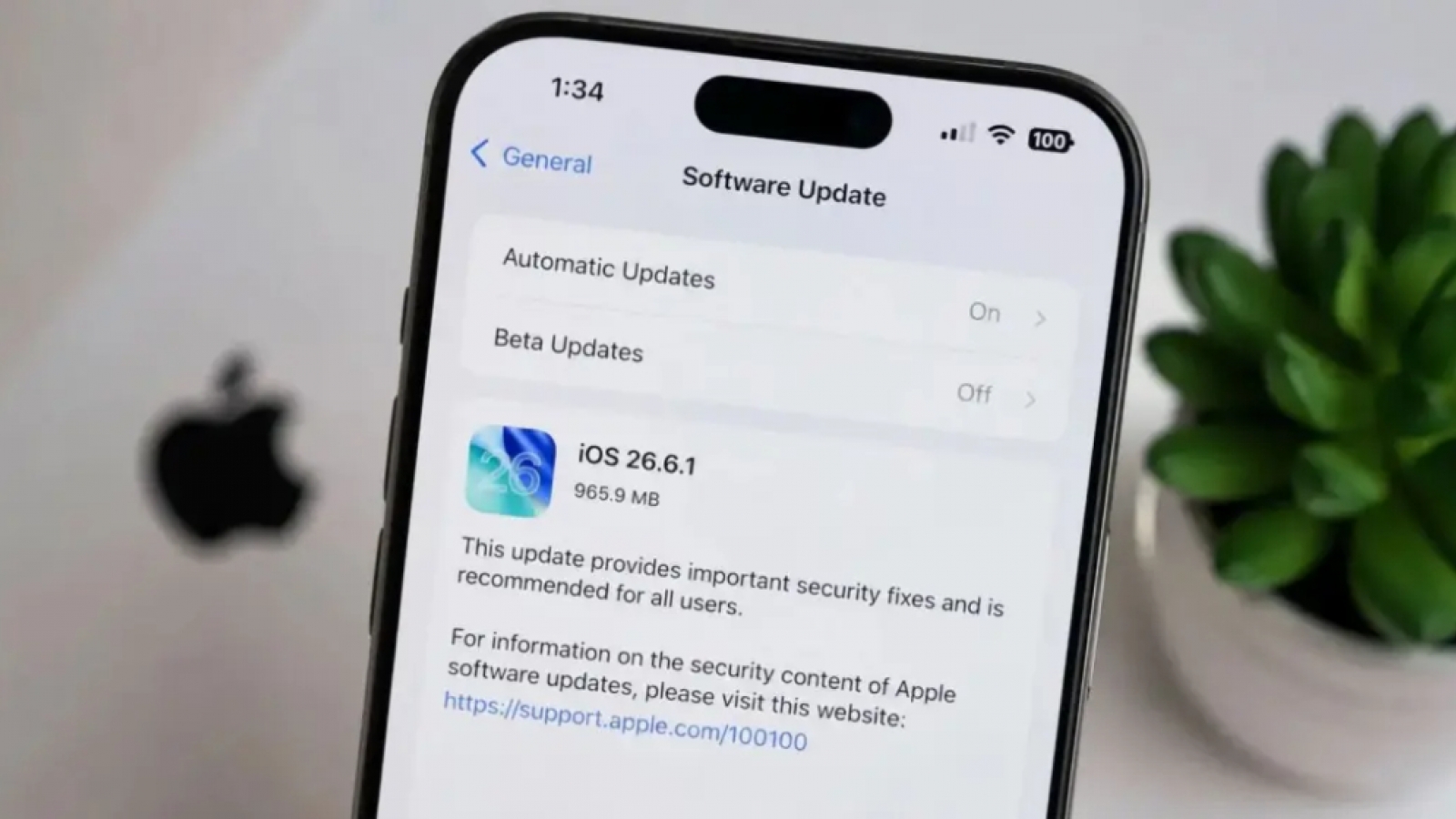 Apple khuyên đừng bỏ qua iOS 26.6.1 nếu đang dùng iPhone