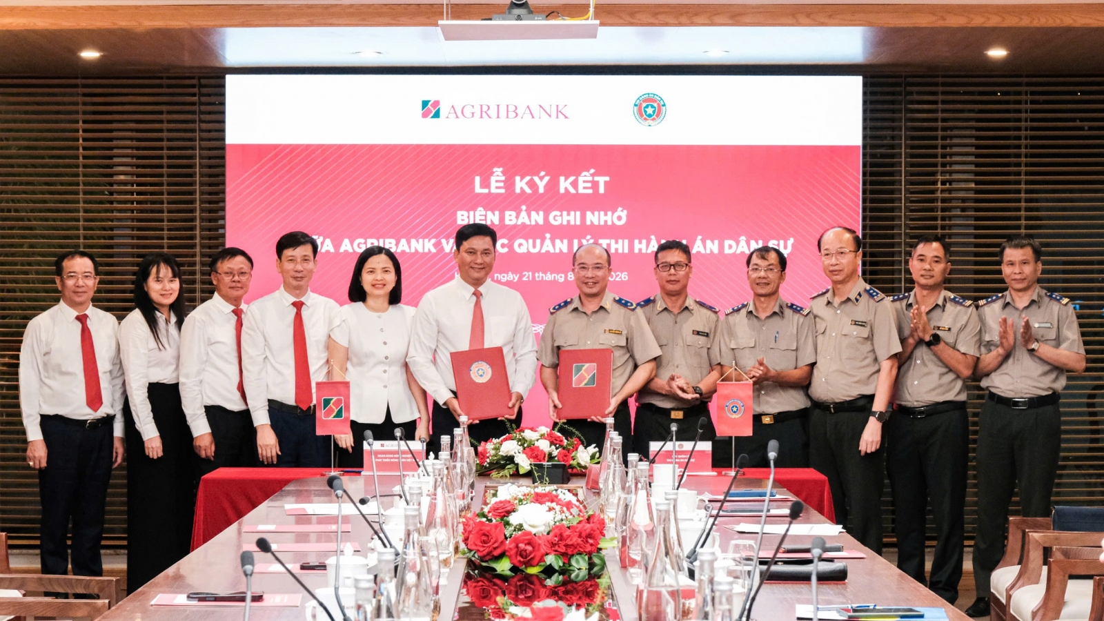 Agribank và Cục Quản lý Thi hành án dân sự ký Biên bản ghi nhớ hợp tác