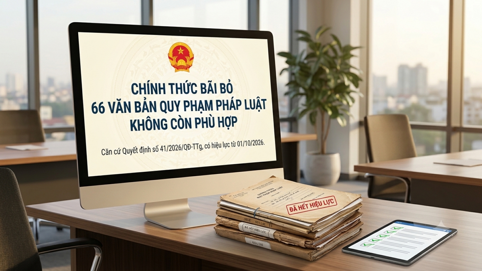 Bãi bỏ nhiều văn bản quy phạm pháp luật không còn phù hợp