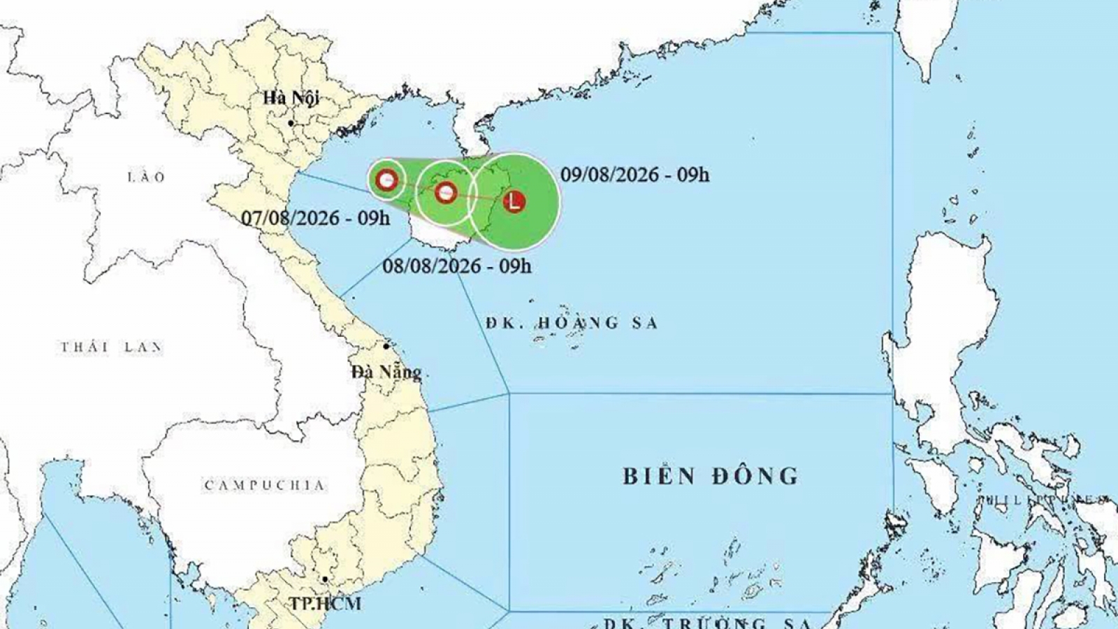 Áp thấp nhiệt đới hình thành trên Vịnh Bắc Bộ, gió giật cấp 8