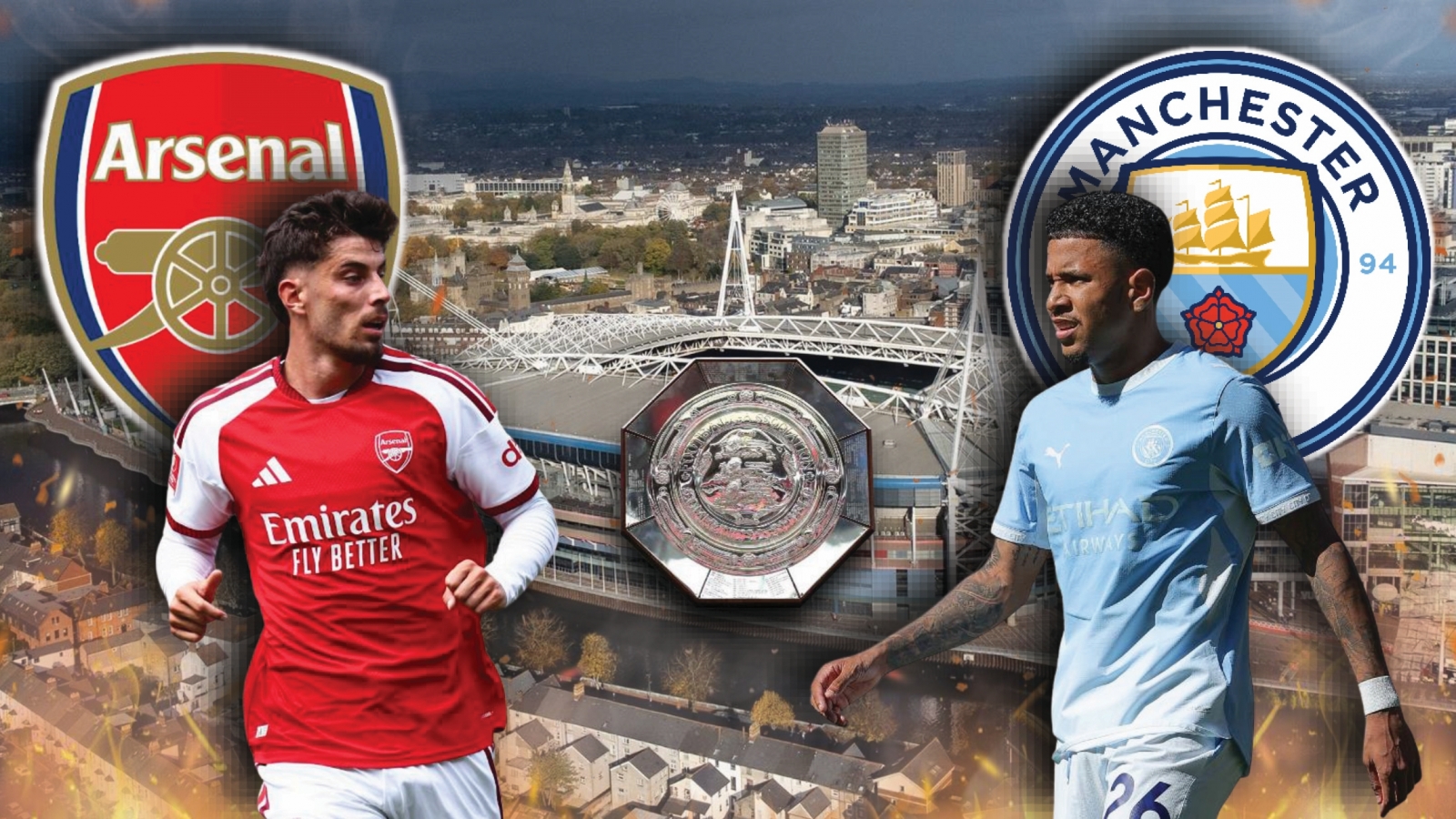 Dự đoán kết quả và đội hình ra sân trận Arsenal vs Man City Siêu Cúp Anh 2026