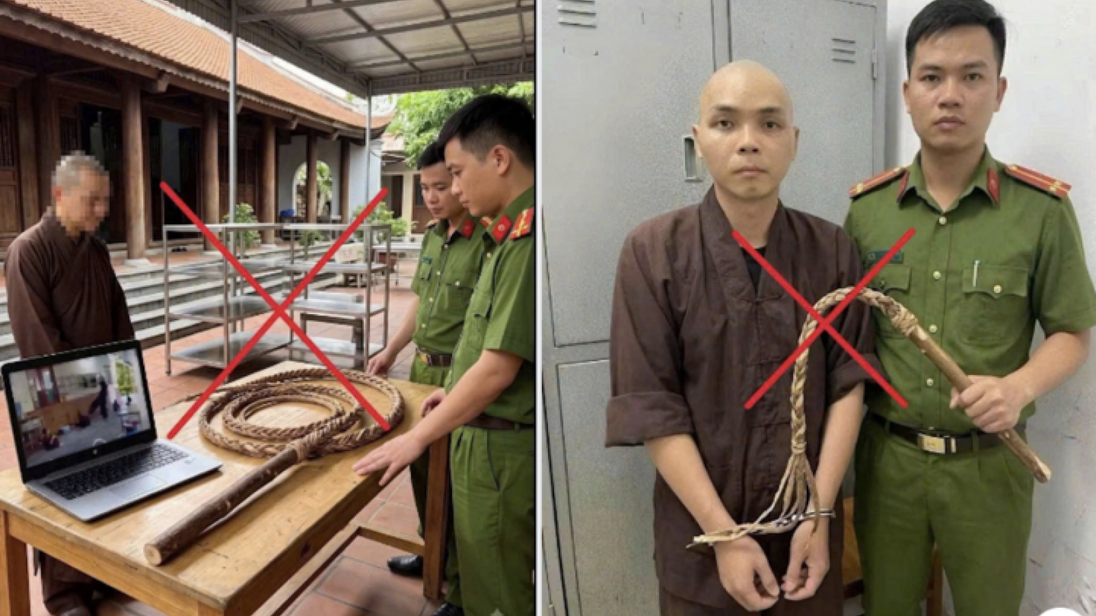 Công an Phú Thọ xử lý người đăng ảnh AI vụ 5 chú tiểu bị đánh ở chùa Bầu