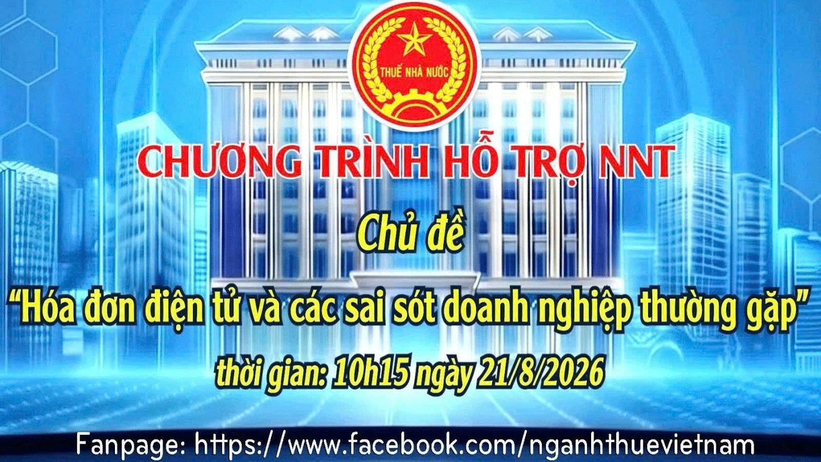 Cục Thuế triển khai livestream đồng hành cùng doanh nghiệp, hộ, cá nhân kinh doanh