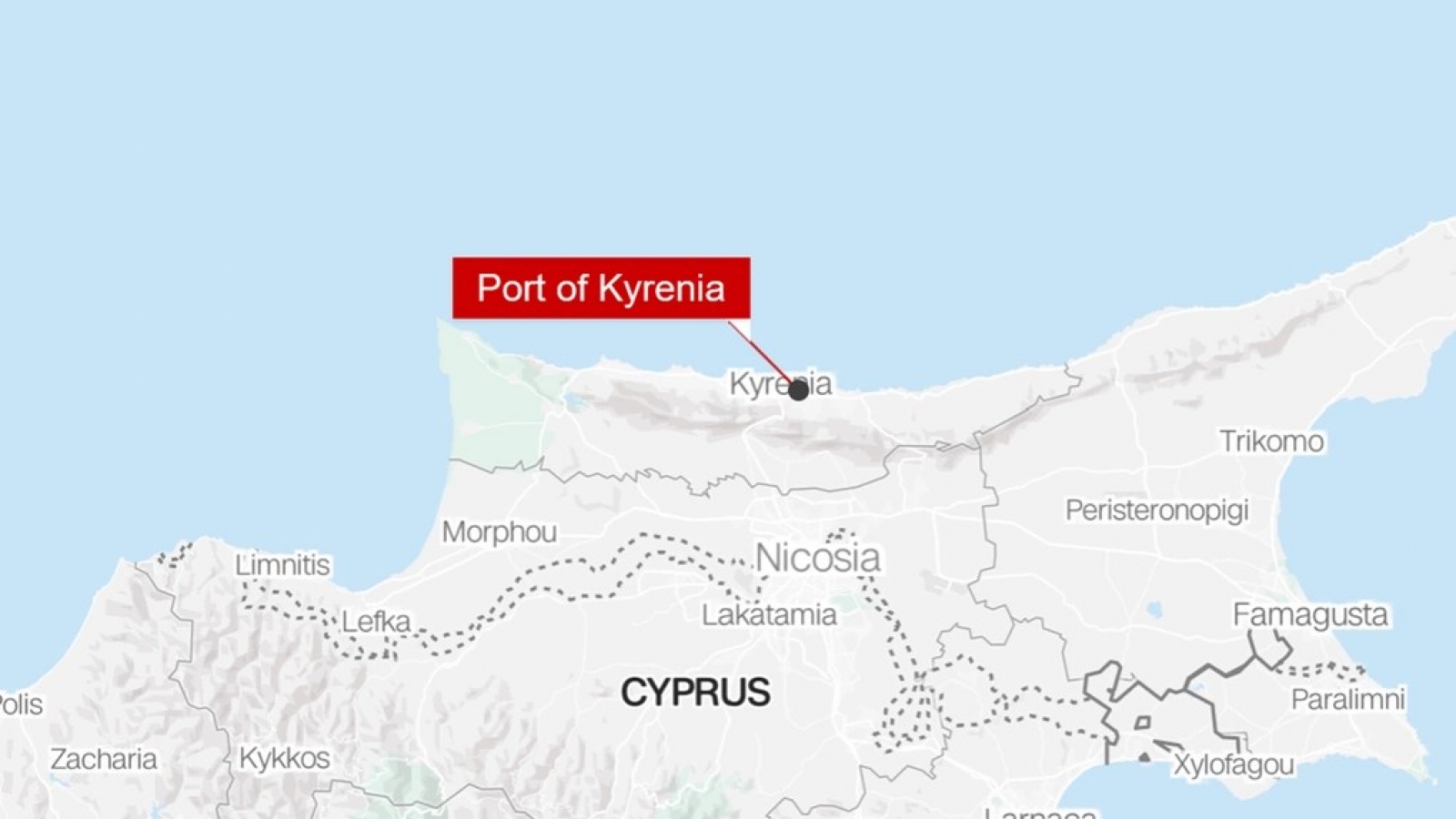 Thuyền chở 270 người bị lật ngoài khơi đảo Cyprus