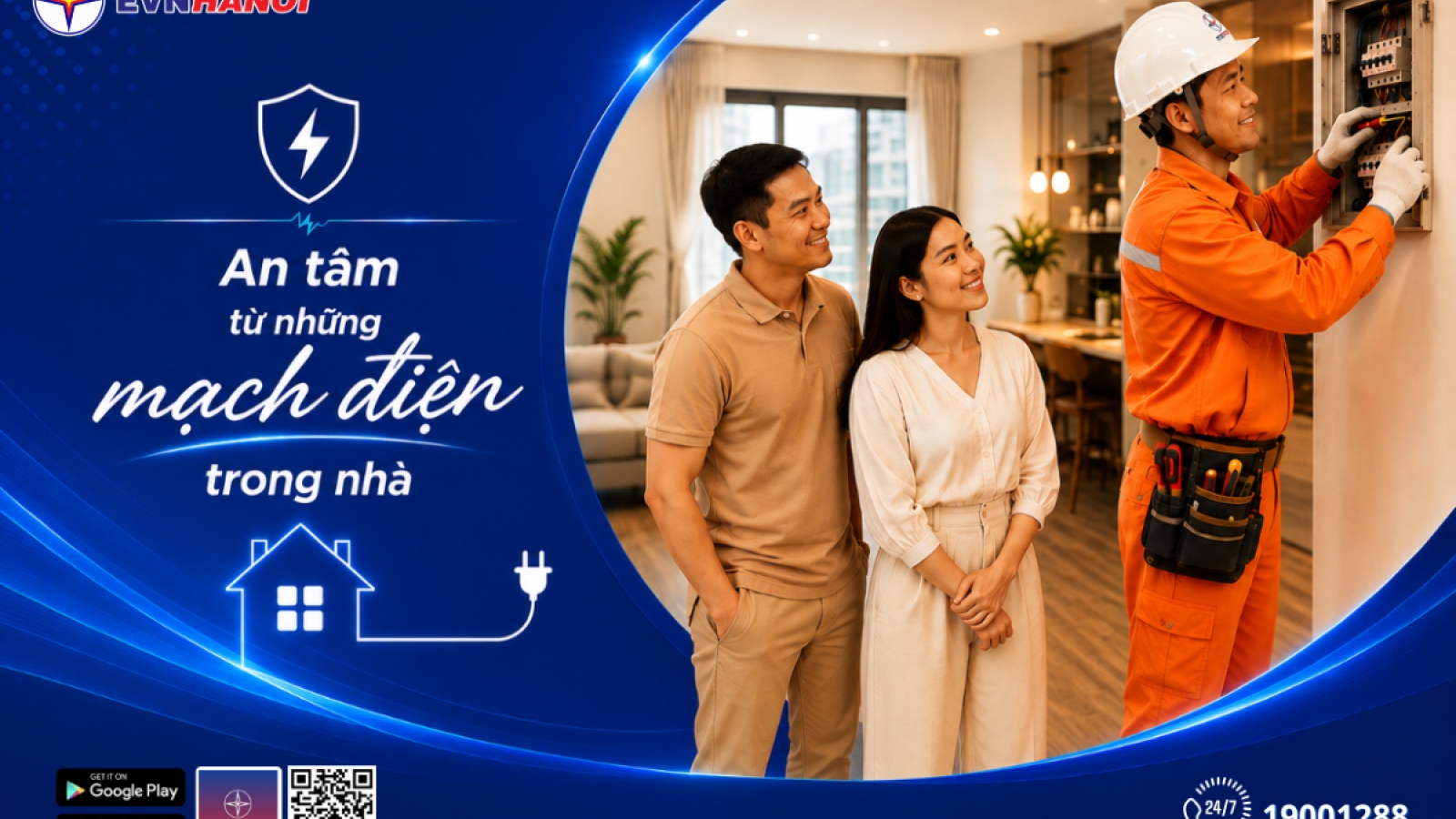 Dịch vụ kỹ thuật sau công tơ: EVNHANOI thêm một bước đồng hành cùng khách hàng