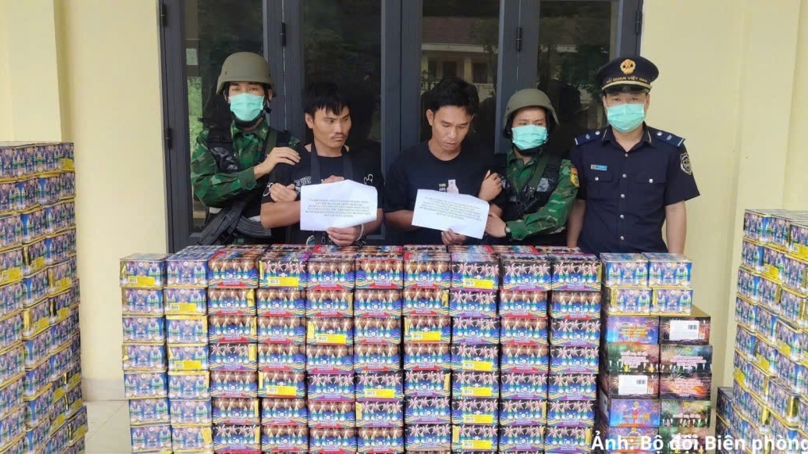 Two Lao nationals arrested for smuggling firecrackers into Vietnam