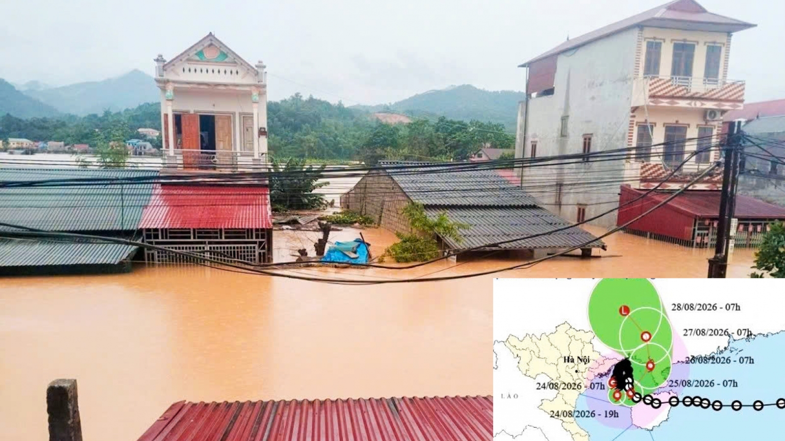 Typhoon Narra barely moves as rain and flood risks persist in northern Vietnam