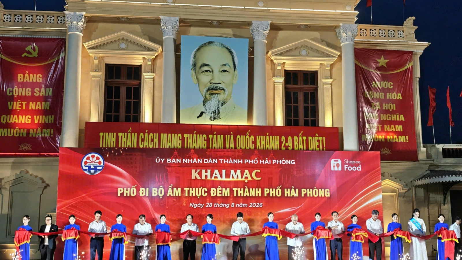 Khai trương Phố đi bộ, ẩm thực đêm thành phố Hải Phòng