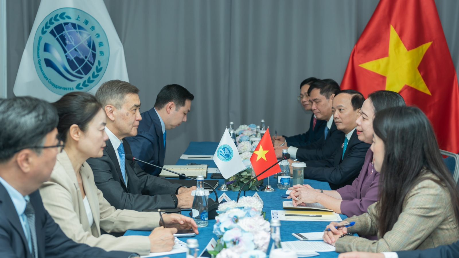 Phó Chủ tịch nước Võ Thị Ánh Xuân tiếp Tổng Thư ký Tổ chức Hợp tác Thượng Hải
