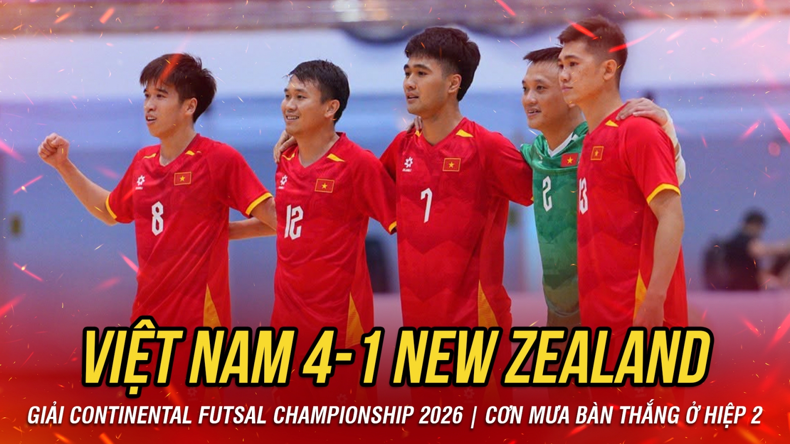 Kết quả bóng đá hôm nay 2/8: ĐT Futsal Việt Nam thắng đậm ĐT Futsal New Zealand