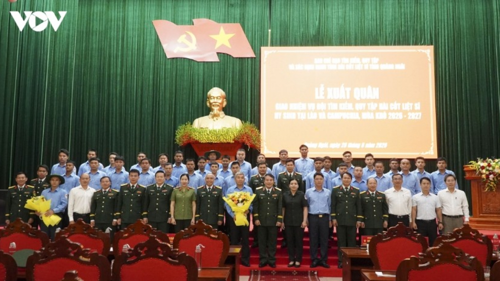 Quang Ngai dispatches Team K53 for fallen soldiers' remains search in Laos, Cambodia