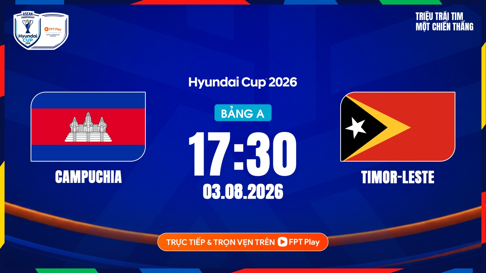 Lịch sử đối đầu Campuchia vs Timor Leste trước màn so tài ở ASEAN Cup 2026