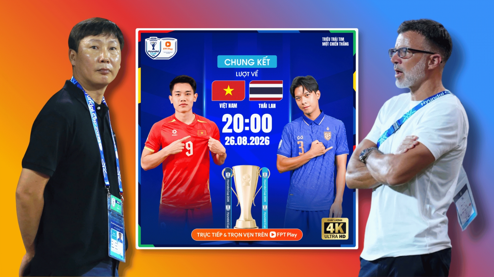 Link xem trực tiếp Việt Nam vs Thái Lan chung kết lượt về ASEAN Cup 2026