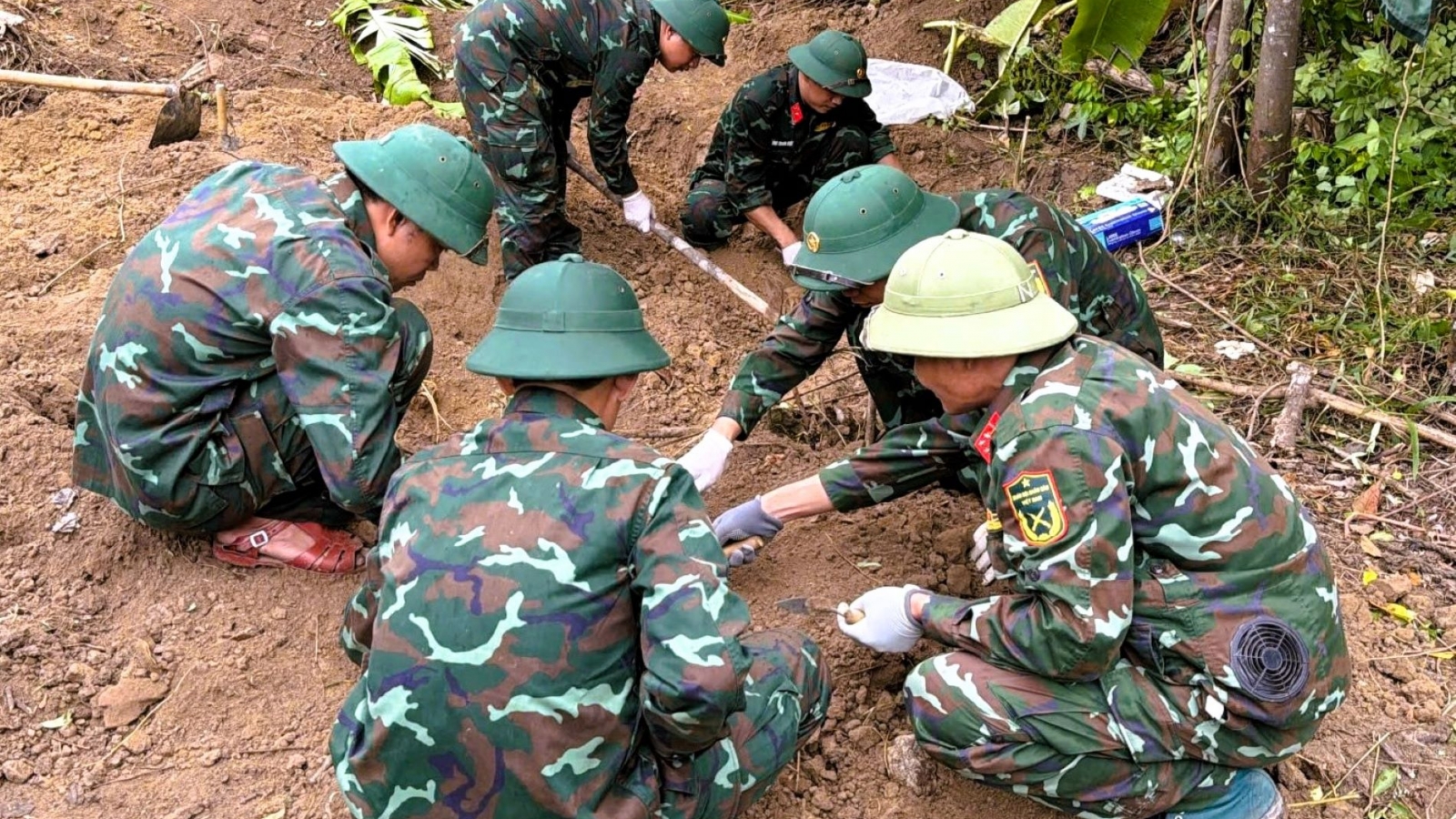 Quy tập 4 hài cốt liệt sĩ tại tại phường Quảng Trị, tỉnh Quảng Trị