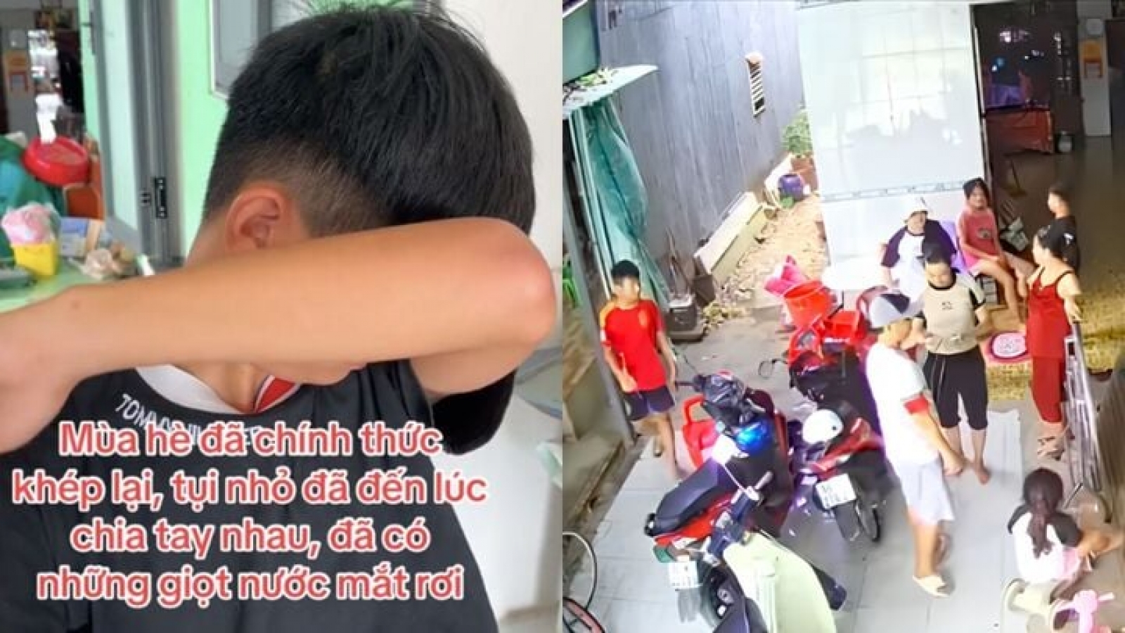 Cậu bé khóc một mình khi hết hè phải rời quê khiến dân mạng rưng rưng