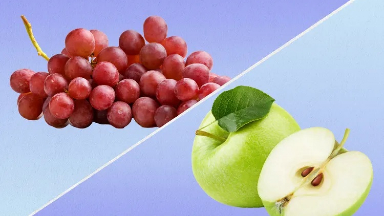 Nho hay táo tốt hơn cho đường huyết?
