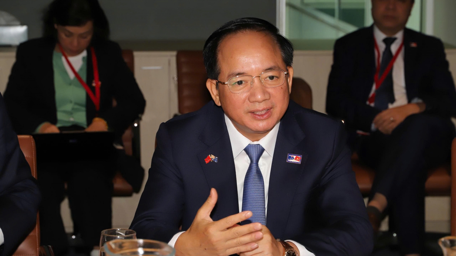 Trưởng Ban Tuyên giáo Trung ương Trịnh Văn Quyết thăm Đài ABC