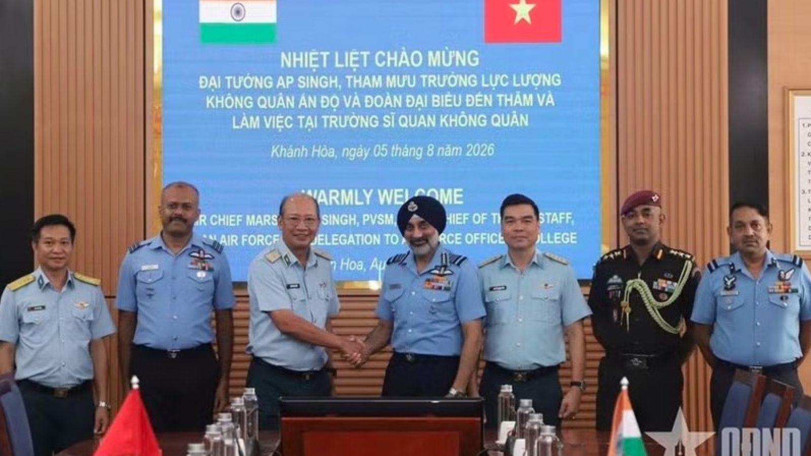 Indian Air Force delegation visits Air Force Officers College