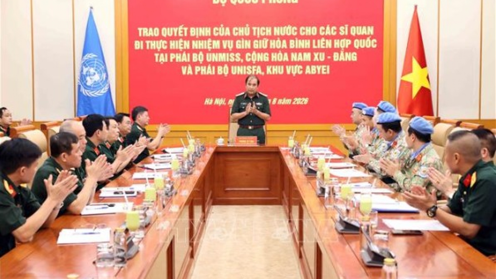 Vietnamese officers assigned to UN peacekeeping missions in South Sudan and Abyei