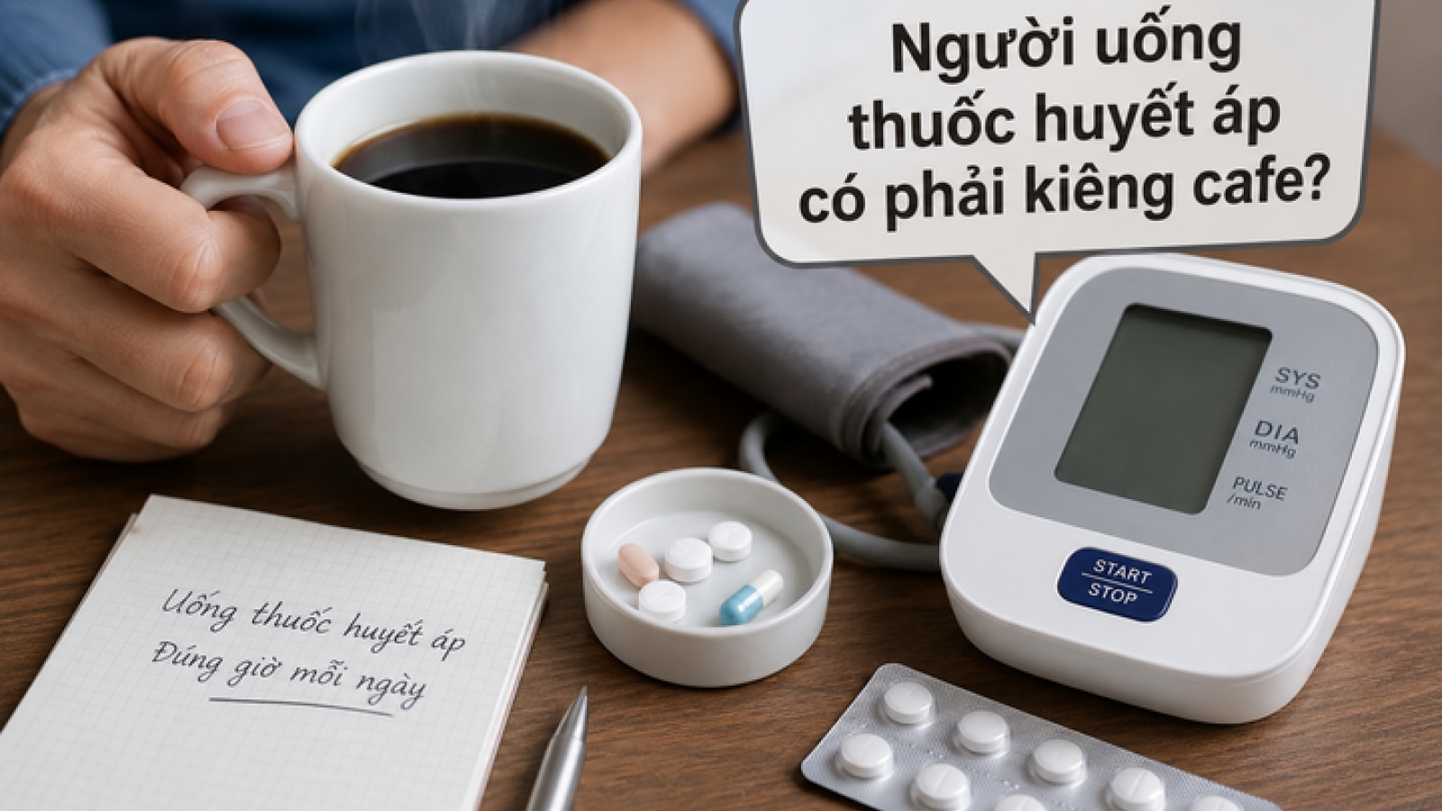 Người uống thuốc huyết áp có phải kiêng cà phê?