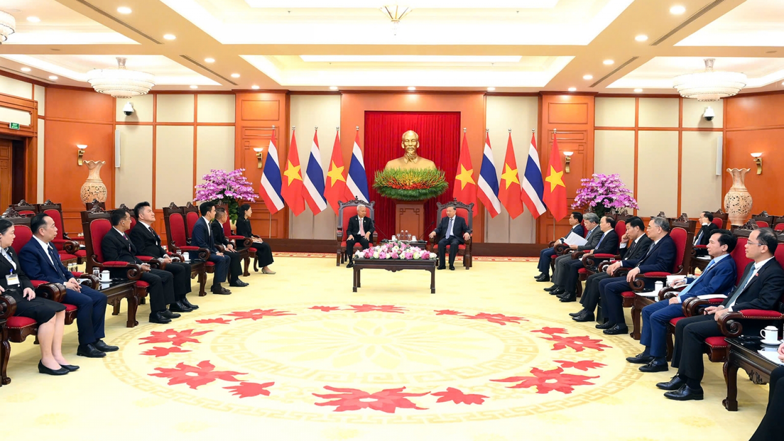 Tổng Bí thư, Chủ tịch nước tiếp Chủ tịch Quốc hội kiêm Chủ tịch Hạ viện Thái Lan