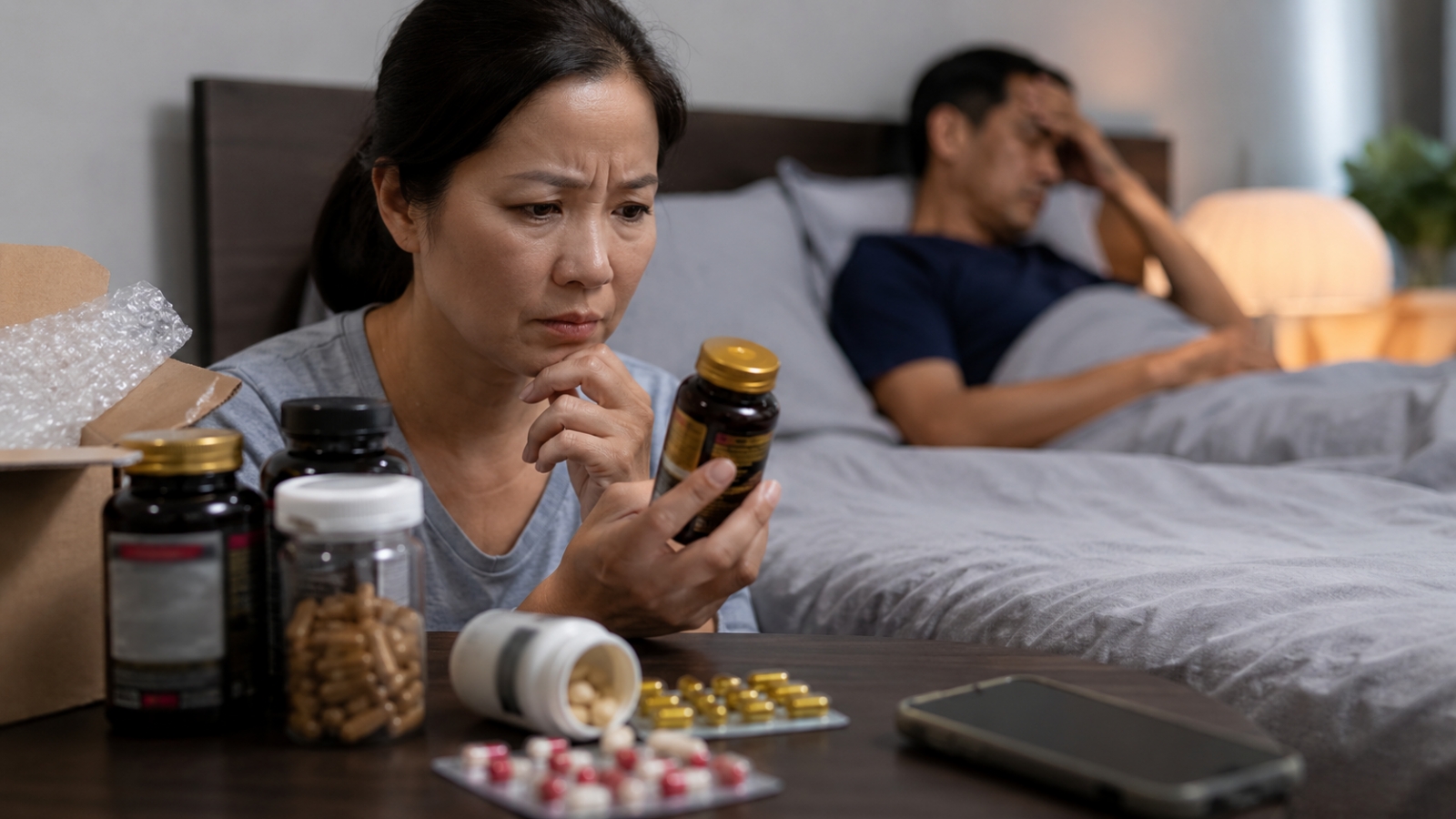 Vợ tự mua thuốc tăng cường sinh lý trên mạng cho chồng và cái giá phải trả