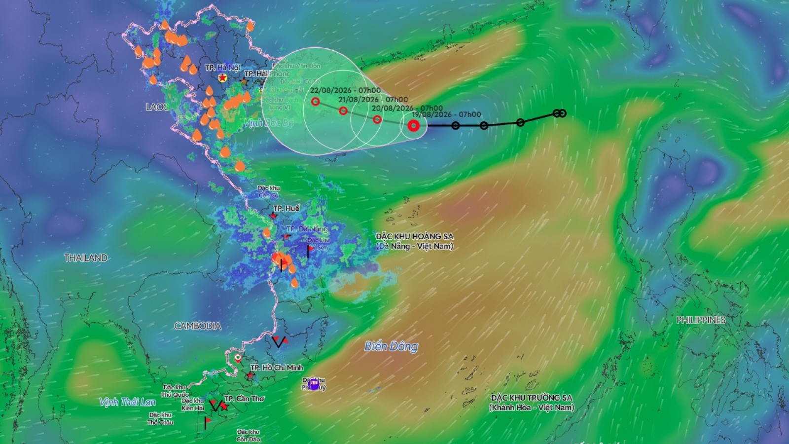 Tropical depression forms over East Sea, northern Vietnam faces heavy rain