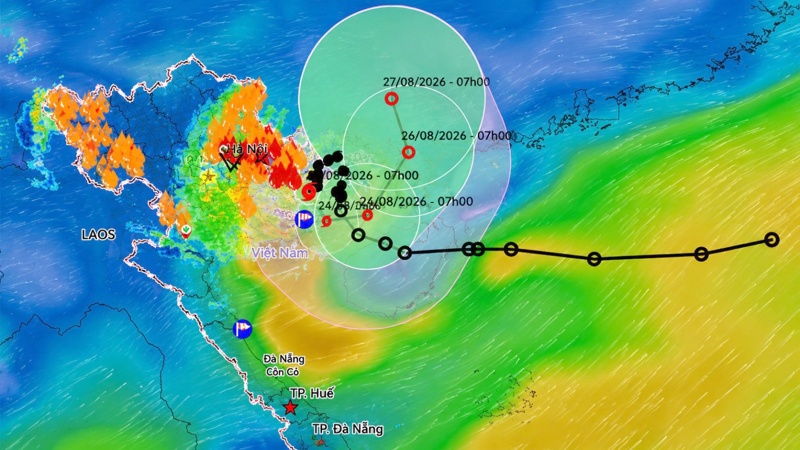 Slow-moving Typhoon Narra raises flood, landslide risks in northern Vietnam