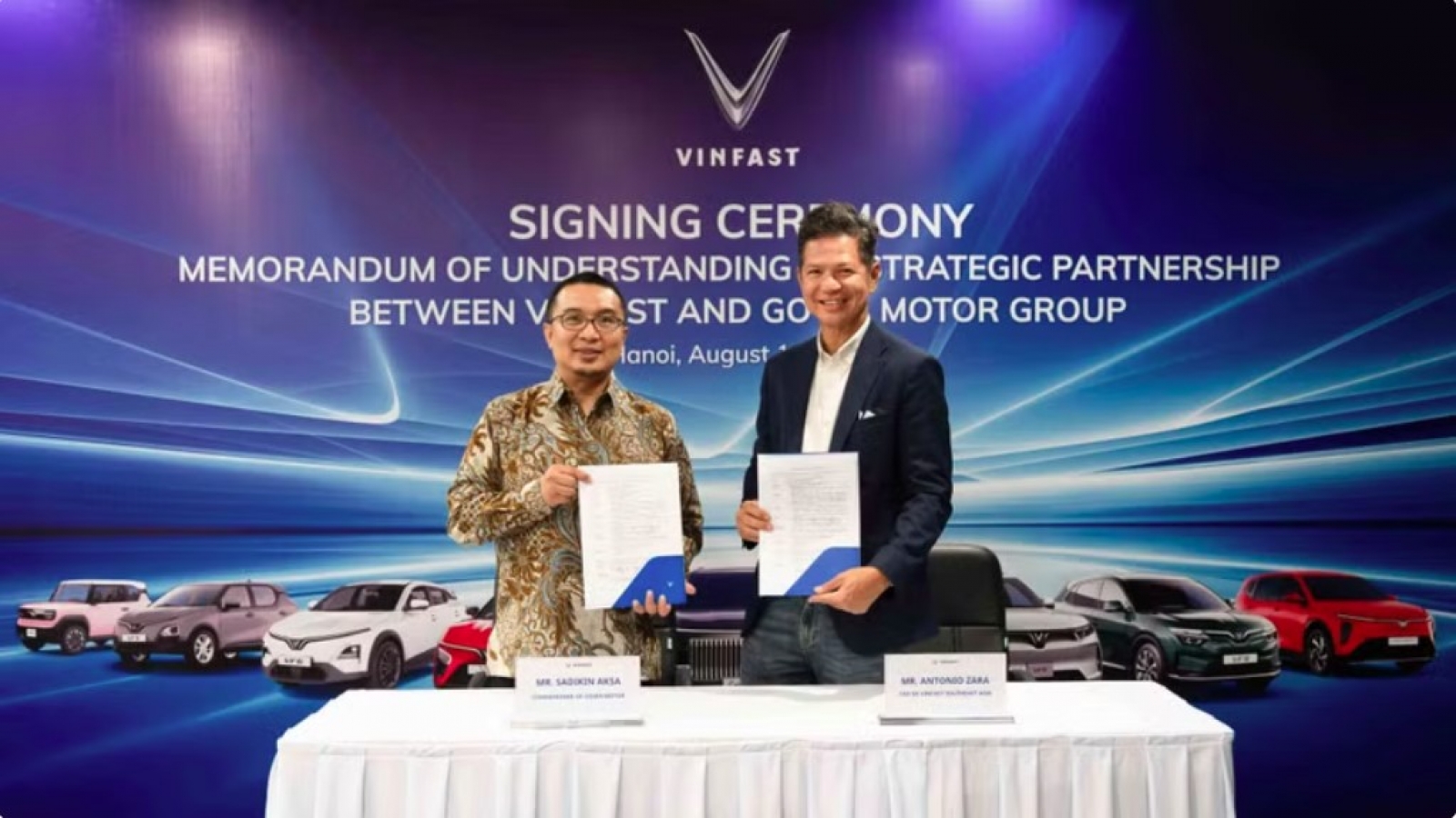VinFast, Gowa Motor form joint venture to expand dealership network in Indonesia