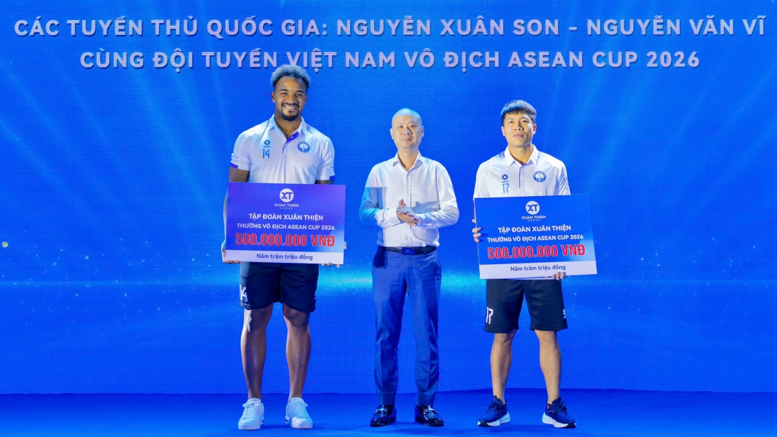 Xuân Son và Văn Vĩ nhận thưởng lớn sau khi cùng ĐT Việt Nam vô địch ASEAN Cup 2026