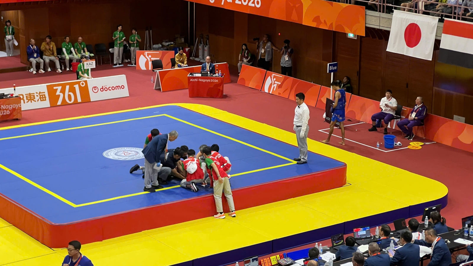 Võ sĩ wushu Việt Nam bị hạ knock-out, ngất trên sàn thi đấu ASIAD 2026