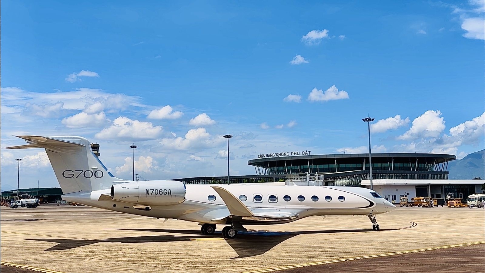 “Dinh thự bay” Gulfstream G700 bất ngờ xuất hiện tại sân bay Phù Cát