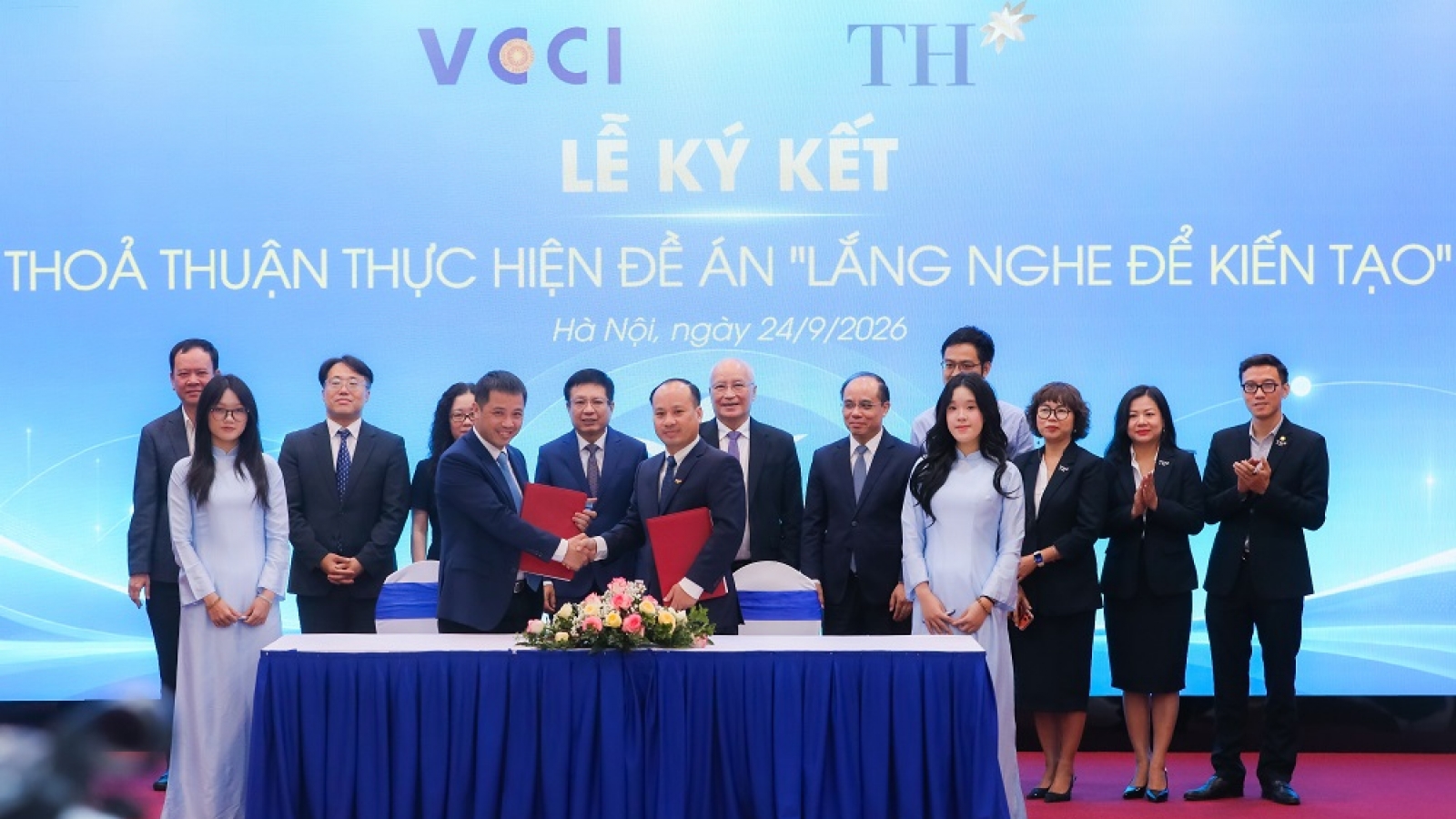 Đề án "Lắng nghe để Kiến tạo" được VCCI và Tập đoàn TH hợp tác triển khai