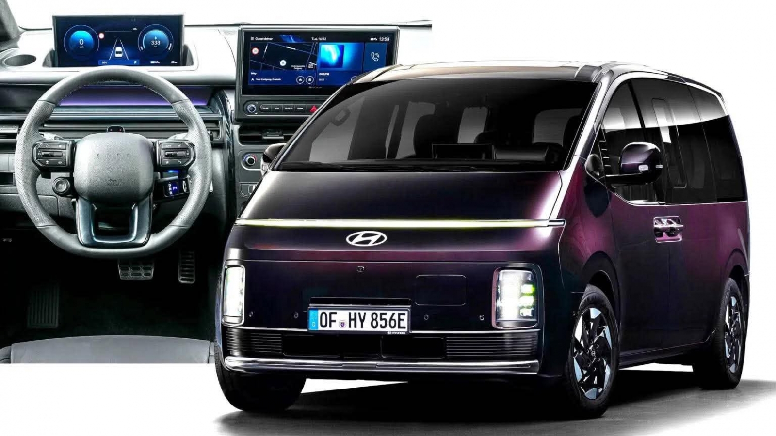 Cận cảnh xe điện 9 chỗ Hyundai Staria Electric vừa ra mắt