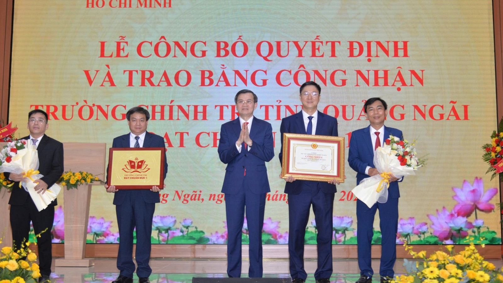 Trường Chính trị tỉnh Quảng Ngãi đạt chuẩn mức 1