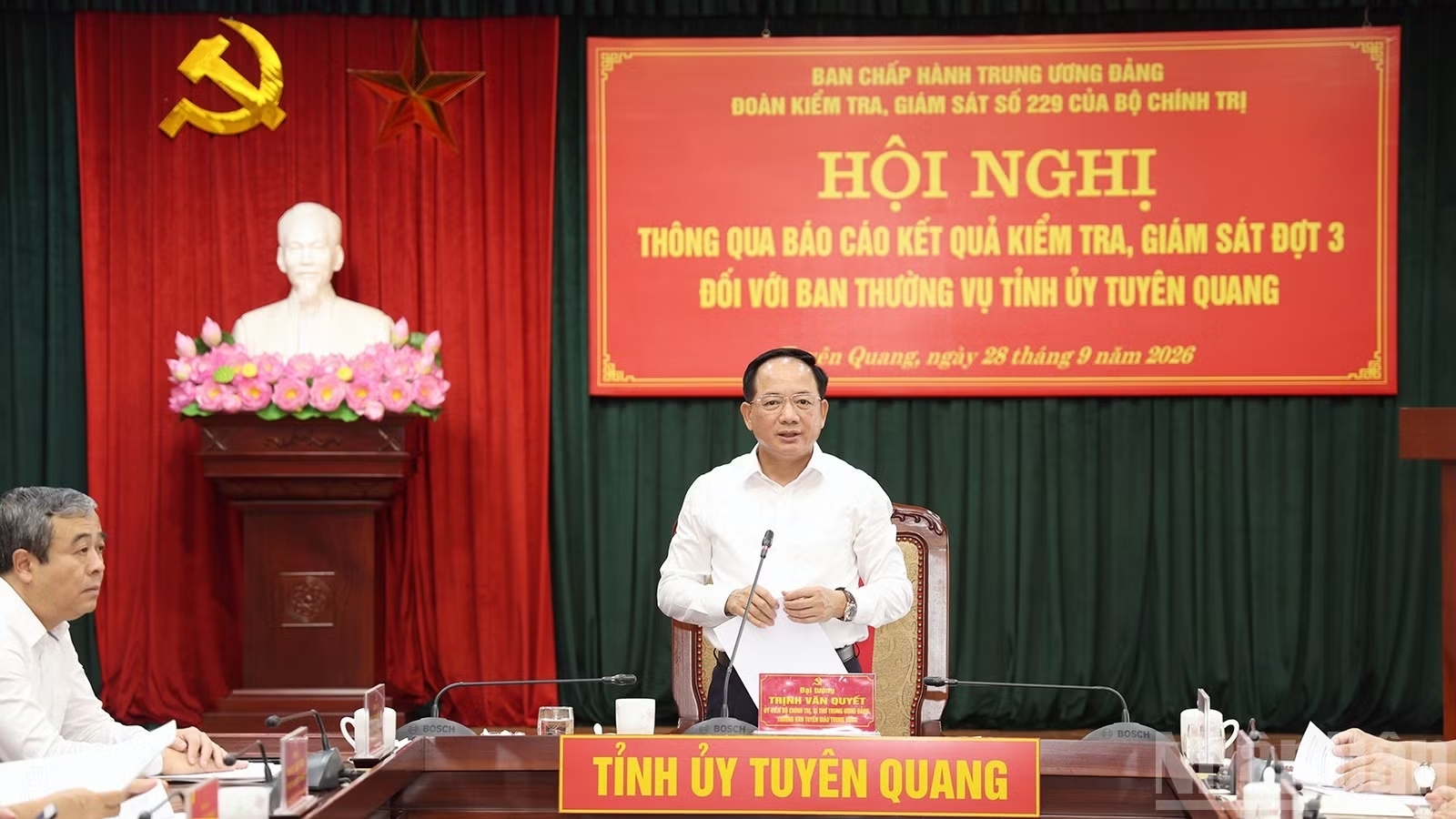 Kết quả kiểm tra, giám sát đợt 3 của Bộ Chính trị đối với Tỉnh ủy Tuyên Quang