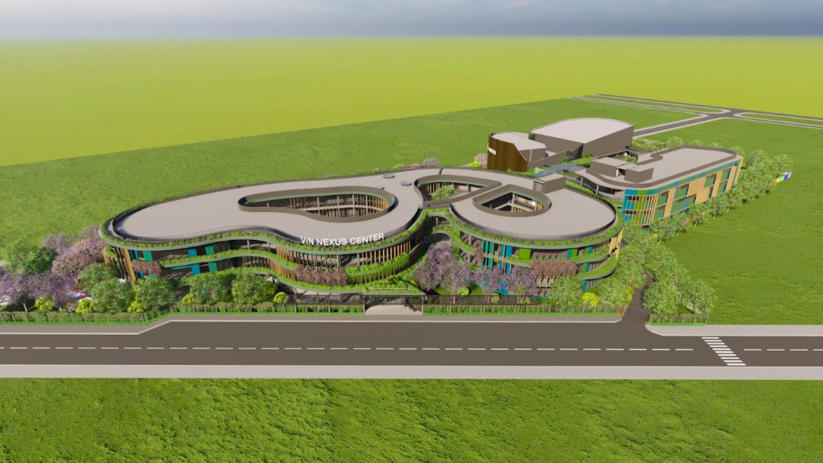 Vin Nexus Center - trường học hạnh phúc hình trái tim và những gam màu rất “lạ”