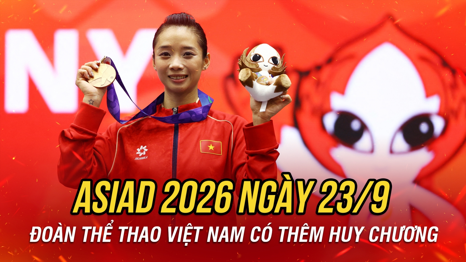 Trực tiếp ASIAD 2026 ngày thi đấu 23/9: Dương Thuý Vi giành huy chương