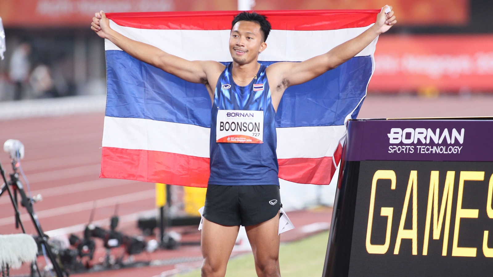 VĐV Thái Lan giành HCV chạy 100m nam, phá 2 kỷ lục ASIAD