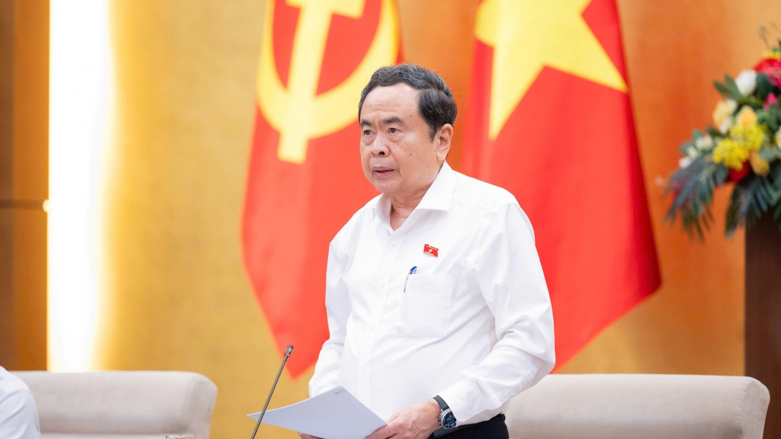 Chủ tịch Quốc hội Trần Thanh Mẫn chủ trì Hội nghị cho ý kiến về công tác cán bộ