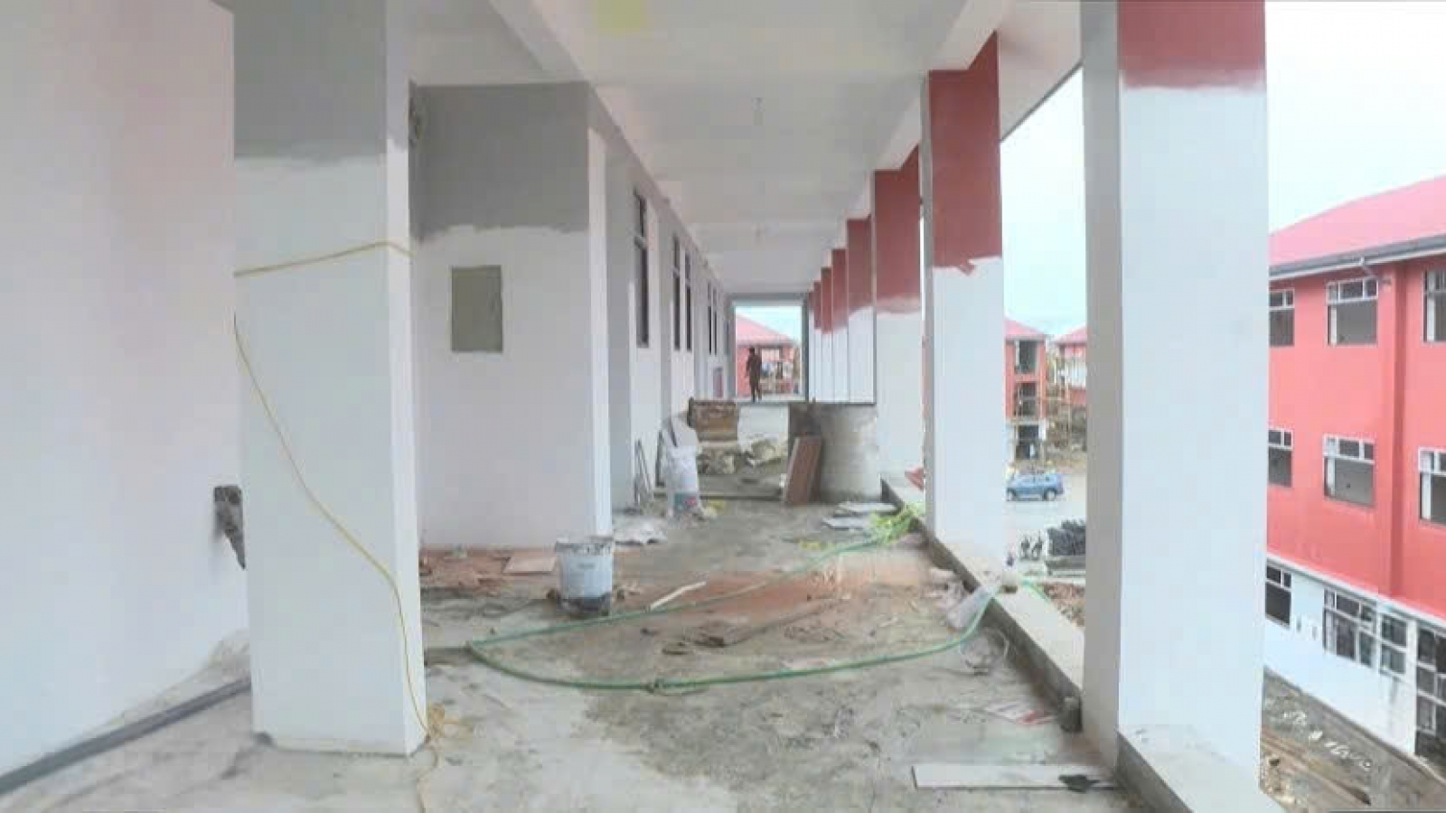 Trường nội trú liên cấp vùng biên Nghệ An chạy đua hoàn thiện trước năm học mới