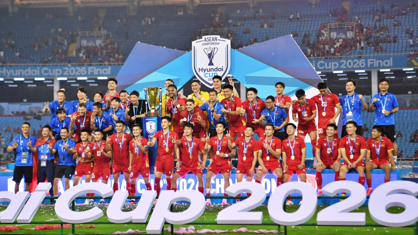 Danh sách tuyển Việt Nam dự FIFA ASEAN Cup 2026: Văn Hậu bị gạch tên