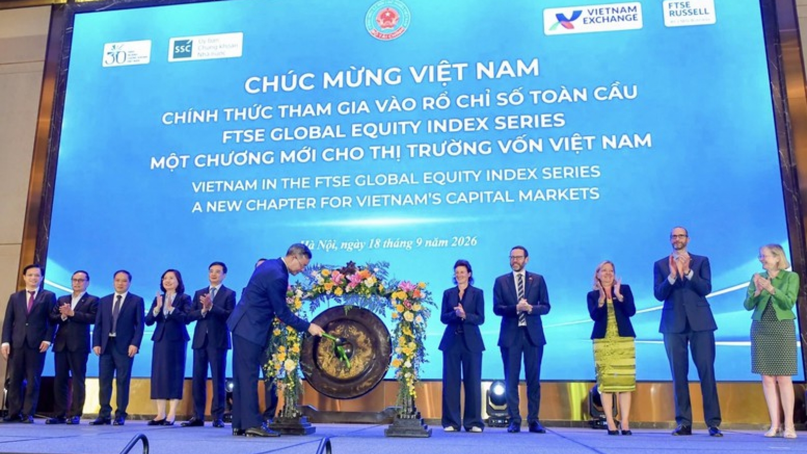 Chứng khoán Việt Nam chính thức gia nhập rổ chỉ số toàn cầu FTSE Russell
