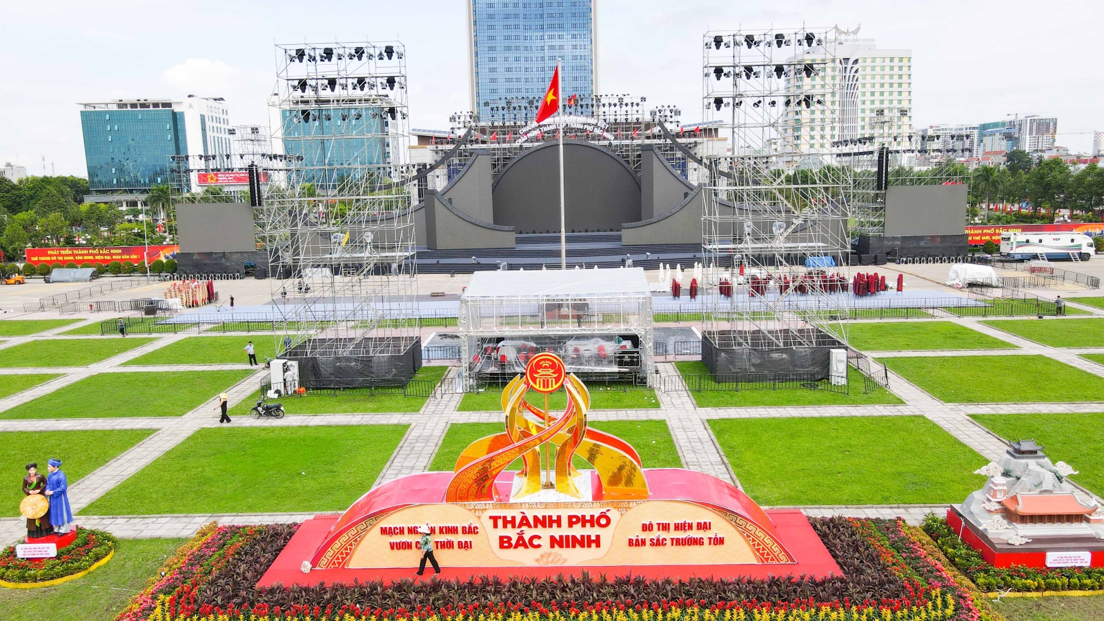 Bắc Ninh rực rỡ cờ hoa trước thời khắc thành lập Thành phố