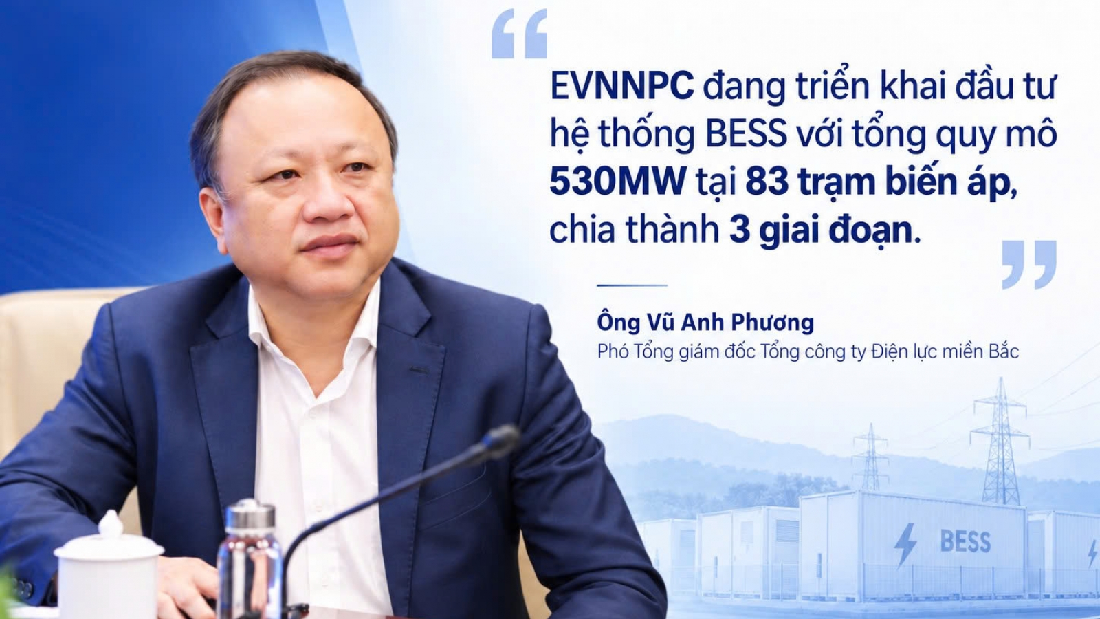 EVNNPC làm chủ công nghệ pin lưu trữ năng lượng BESS trên lưới điện miền Bắc