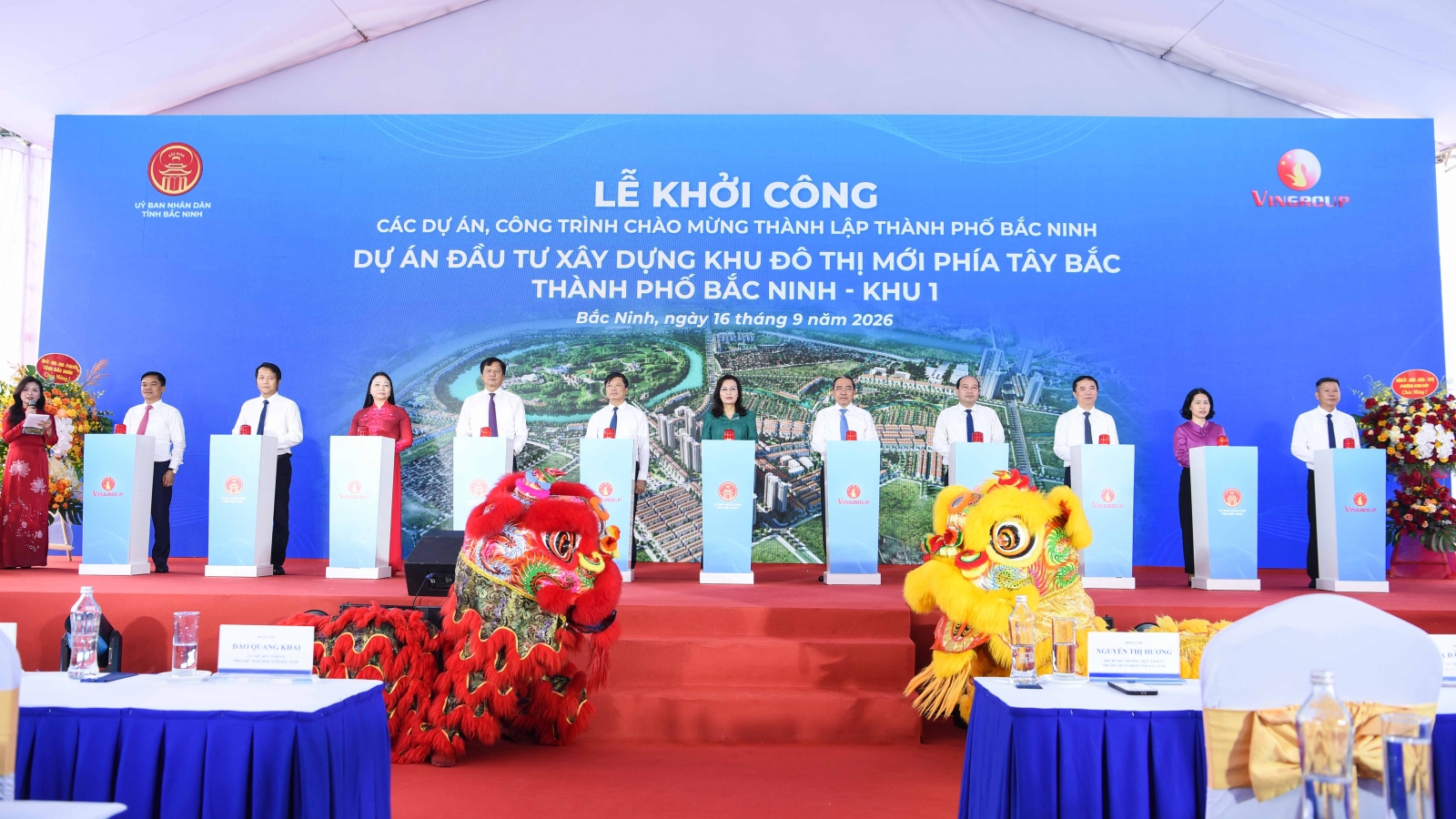 Bắc Ninh khởi công, khánh thành loạt dự án nghìn tỷ chào mừng lên TP trực thuộc TƯ