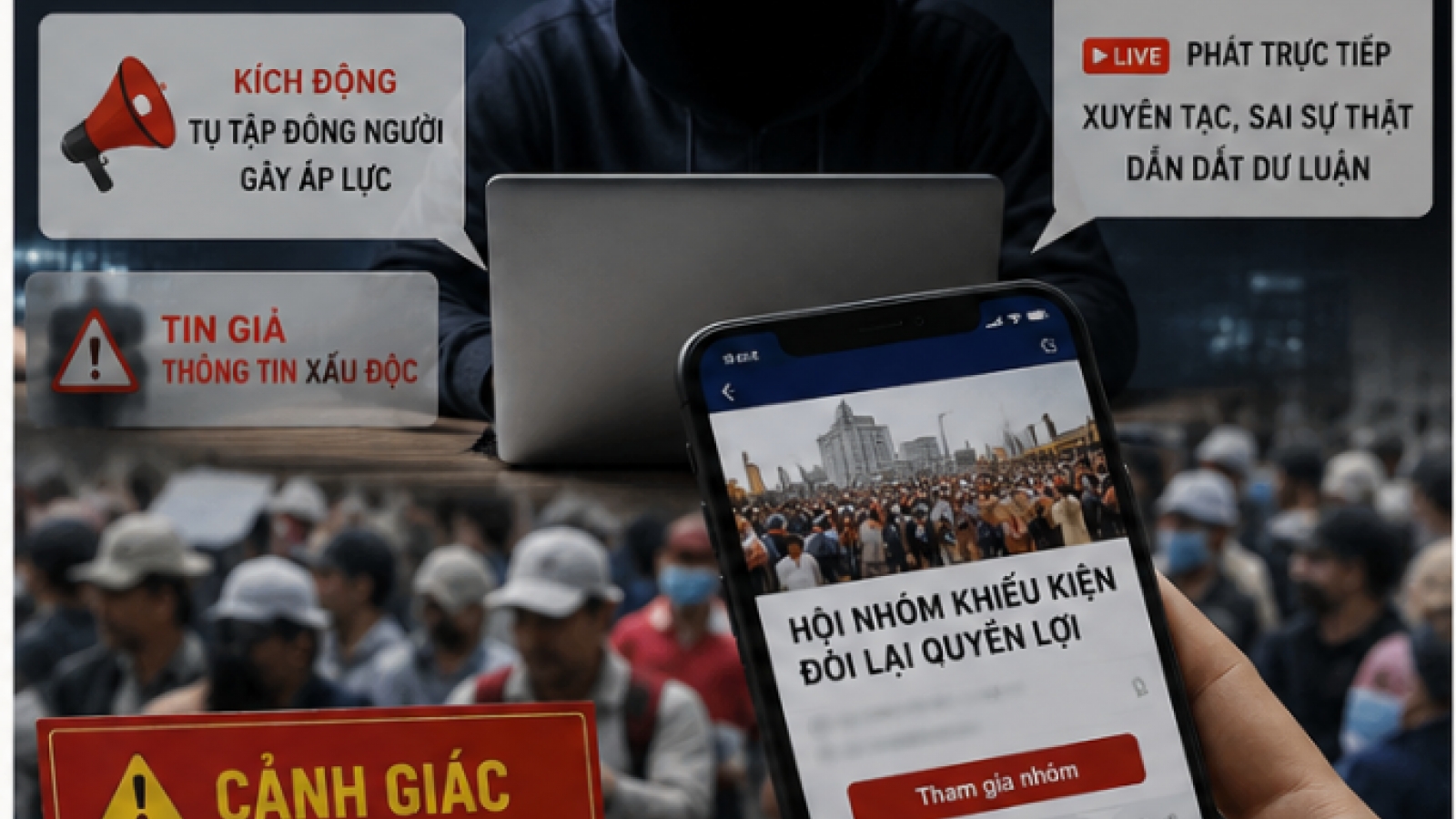 Cảnh báo chiêu mượn danh hỗ trợ pháp lý để kích động, lôi kéo người dân