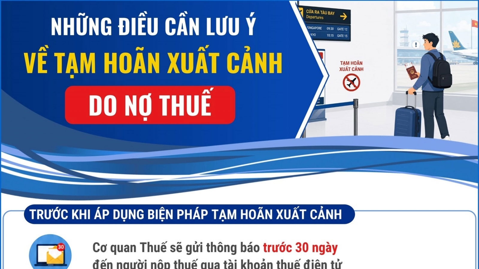 Quy định mới về tạm hoãn xuất cảnh vì nợ thuế: Người nộp thuế cần lưu ý