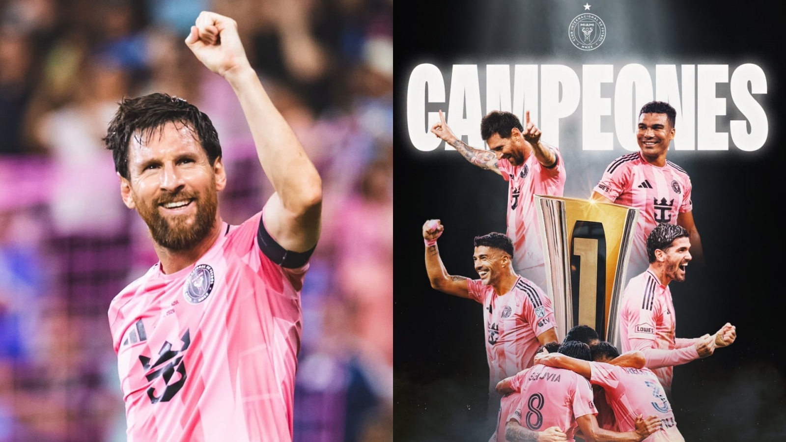 Messi tỏa sáng ghi bàn giúp Inter Miami lên ngôi vô địch Campeones Cup