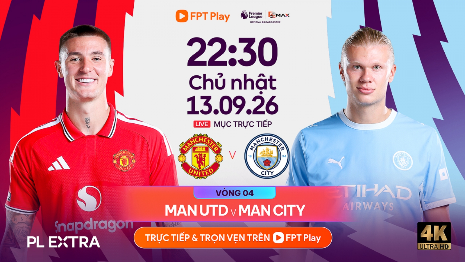 Lịch thi đấu bóng đá hôm nay 13/9: Tâm điểm derby thành Manchester